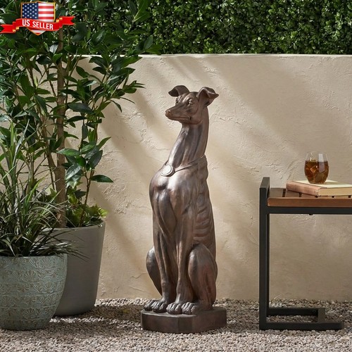 Inch greyhound dog statue - inch,
