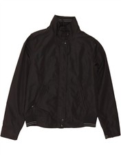 WOOLRICH Boys Rain Jacket 13-14 Years XL Black Nylon BK01