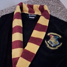 Harry Potter Hogwarts Fleece Dressing Gown Bathrobe 7 To 9 Years OFFICIAL