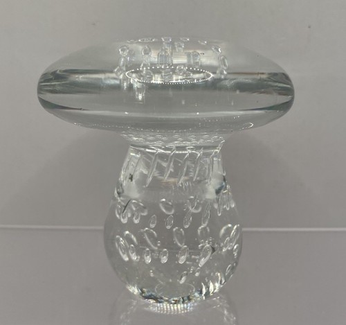 Art glass mushroom toadstool - glass,