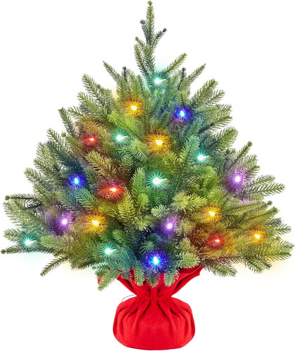 2ft pre lit mini christmas - pre-lit,