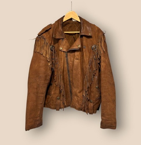 Leather masters brown fringe - leather,