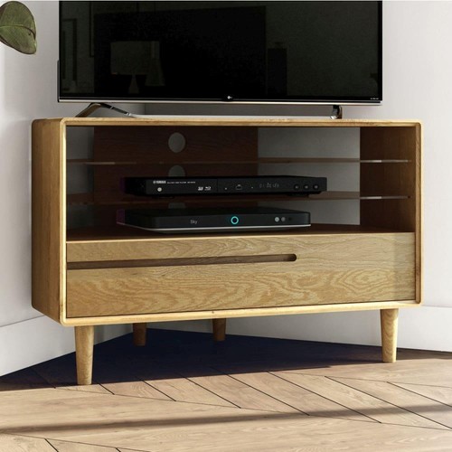 Solid oak corner - solid, tv