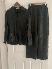 zara co ord trousers & shirt