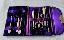 ANTIQUE PURPLE VELVET SEWING