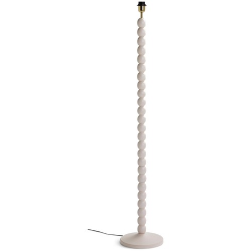 Ivory wooden floor lamp - ivory,