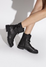Jimmy Choo Black Leather Ankle