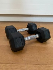TNP Rubber Hex Dumbbells 8kg