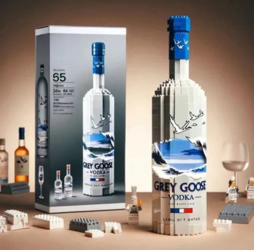 Grey goose vodka bottle - goose,