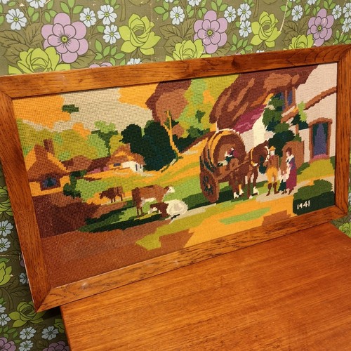 Vintage 1940s tapestry sewn - 1940s,