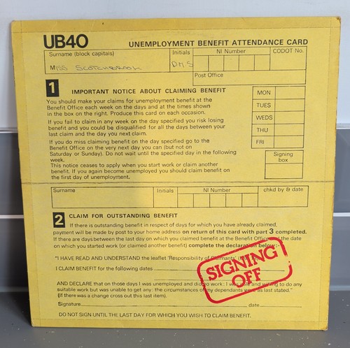 Ub40 signing off uk vinyl - -,