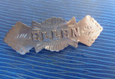 Victorian Sterling Silver Name