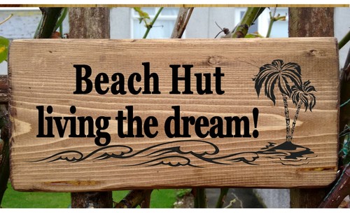 Personalised beach hut - beach,