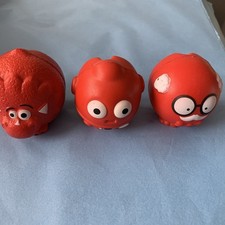 3 X Vintage Comic Relief Red Nose Day Noses 90s Used