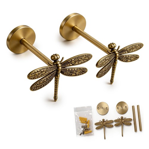 Pack brass dragonfly curtain - pack,