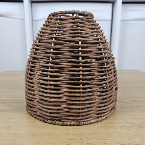 Rattan conical lamp shade - rattan, 16cm