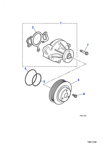 Jaguar genuine water pump - genuine,
