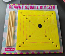 Crochet Granny Square Blocking