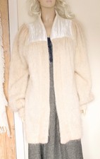 Vintage 80s 90s cream mohair