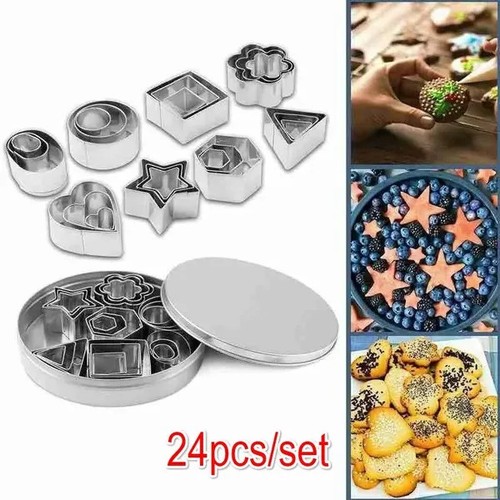 Mini cookie cutter set - cookie, 24pcs