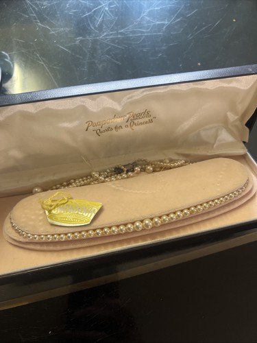 Vintage pompadour pearls - pompadour,
