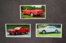 Bundle Trade Cards Daily Express Cars 1971 Alfa Romeo Montreal, Spider photos