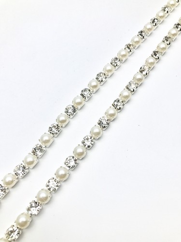 3mm ss12 rhinestone chain - 3mm, rope