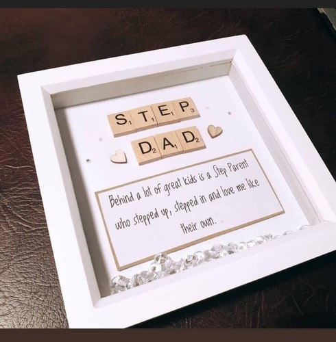 Step dad handmade srabble - step,