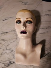 Vintage Plaster Mannequin Head