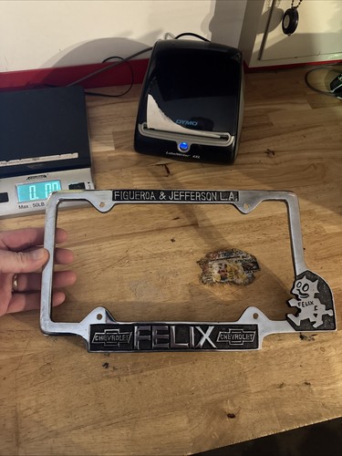 Felix chevrolet license plate - license,