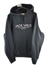 JACK WILLS Black Hoodie size 2XL Mens Pullover Sports Casual Outdoors Outerwear