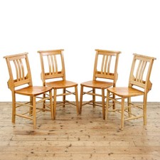 Set of Four Antique Beech