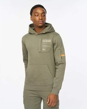 Mens Duck & Cover Adamsberg Hoodie - Dark Olive