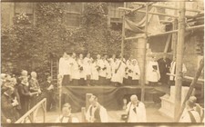 Oxford. Laying of Hertford College Chapel Foundation Stone by the Bishop.