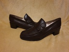Womens Jones Bootmaker Since 1857 Size 7 Eur 41 Brown 90s Penny Leather Loafers 