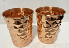 Set Of 2 100% Copper Drinking