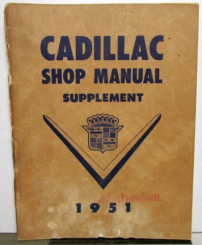 1951 cadillac service - service, shop