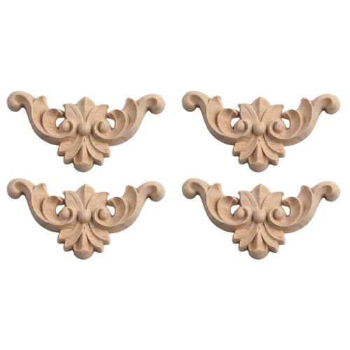 4pcs wooden carved corner - carved,
