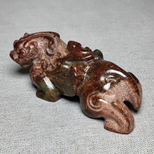 Chinese old jade carved - 3.4",