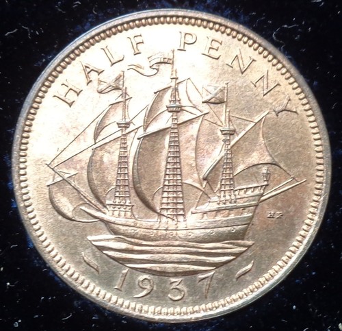 1937 george proof - vi, half