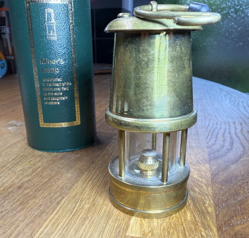 Miniature brass welsh miner - welsh,