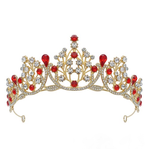 Crystal crown hair accessories - crystal,