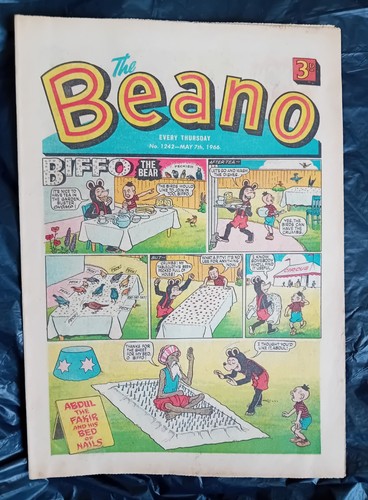 Beano comic 1242 may 1966 - comic,