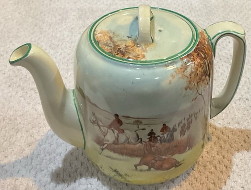 Royal doulton fox hunt teapot - doulton,