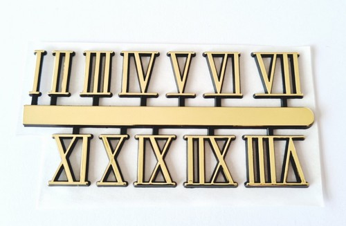 Roman numerals gold - roman,