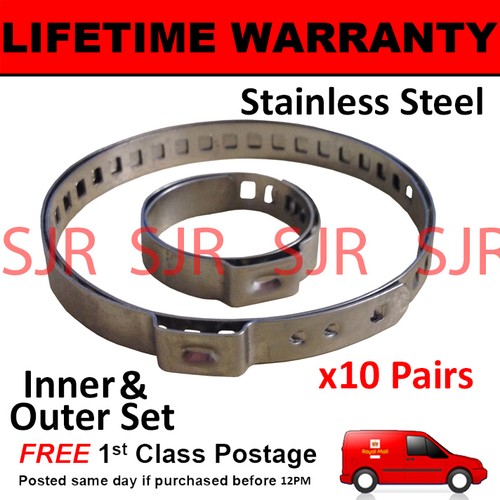 Boot clamps pair x10 - cv,