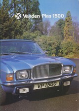 Vanden Plas (Allegro) 1500 Original Sales Brochure Pub. No. 3164E 1978