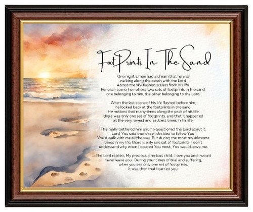 Footprints the sand - the,