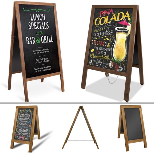 Double sided wooden frame - sided, a-frame