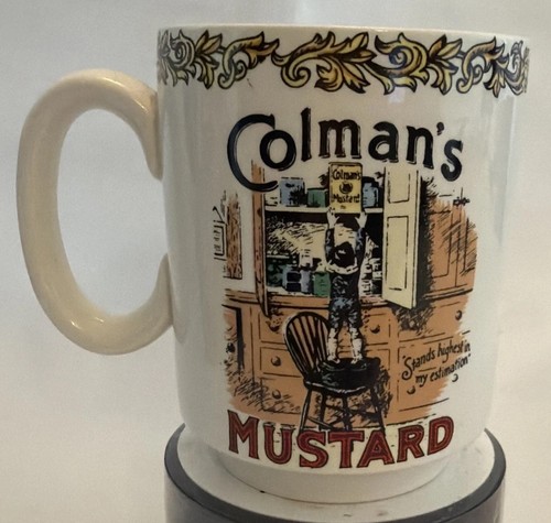 Colmans mustard vintage mug - mustard,